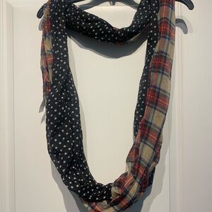Plaid and Polka Dot Infinity Scarf